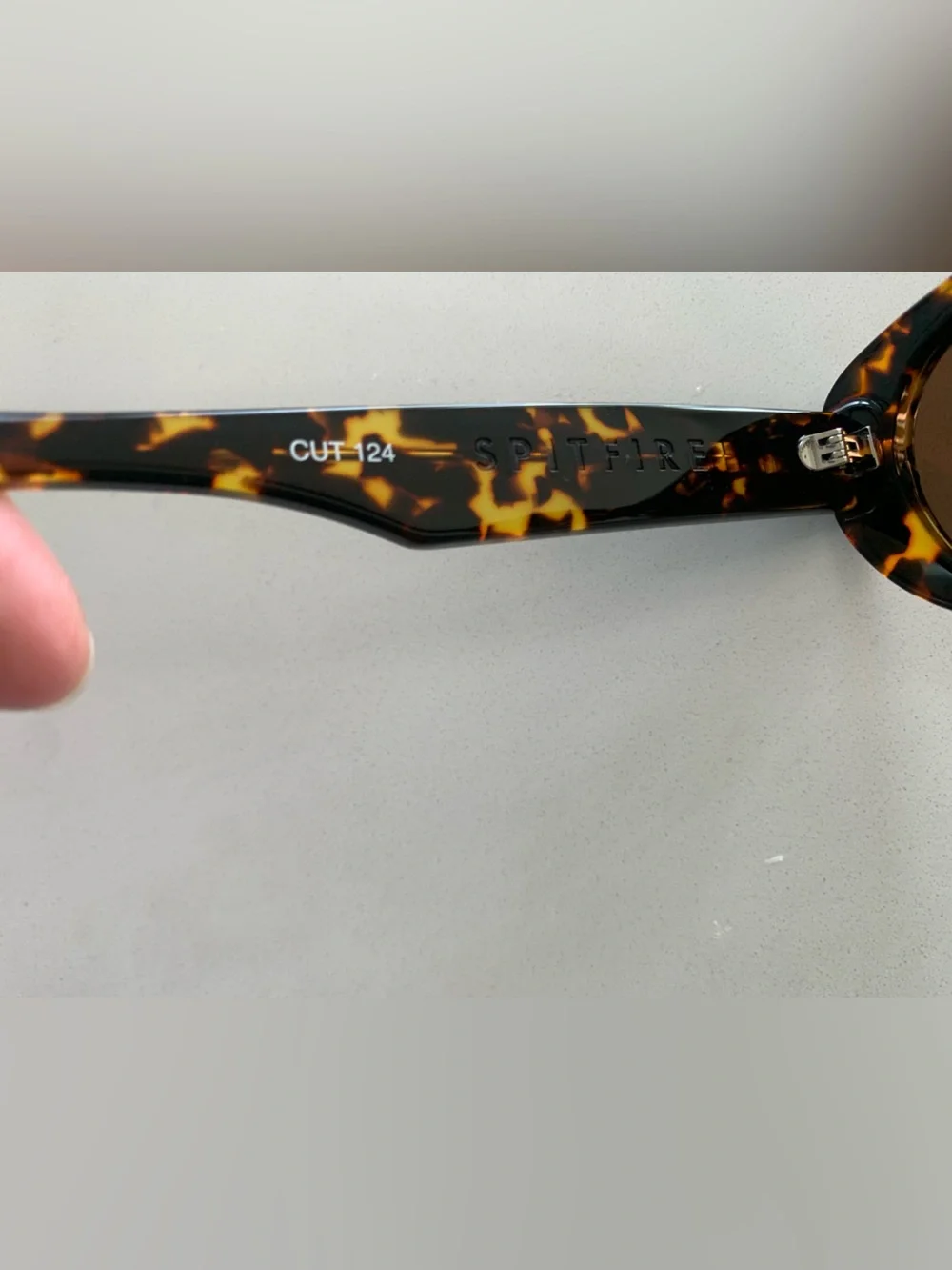 Spitfire Tortoiseshell Oval Sunglasses with Brown Lenses